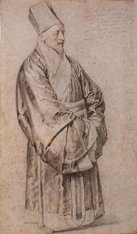 Peter Paul Rubens Nikelasi wearing the Chinese raiment china oil painting image